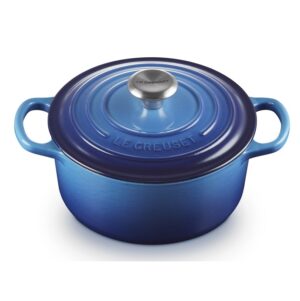 Le Creuset braadpan Signature rond 18 cm azureblauw