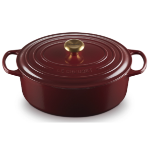 Braadpan 31 cm ovaal - Le Creuset Signature - Rhone - Garnet