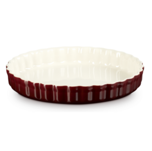 Aardewerk taartvorm 28 cm - Le Creuset - Rhone - Garnet