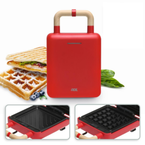 Wafel en tosti ijzer 2 in 1 - Ade - Rood