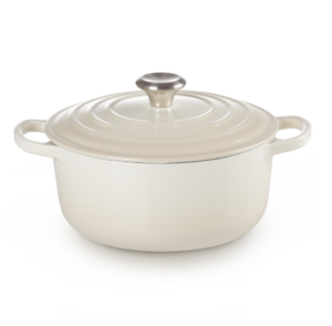 Braadpan gietijzer 22 cm rond - Le Creuset Signature - Meringue