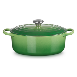 Braadpan 31 cm ovaal - Le Creuset Signature - Bamboo groen