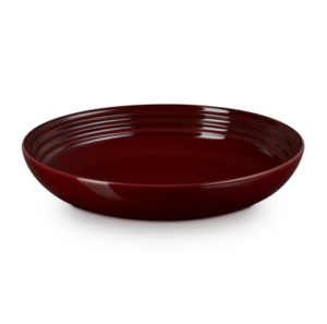 Aardewerk diep bord 22 cm - Le Creuset - Rhone - Garnet