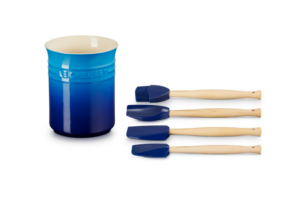 Premium spatelpot met 4 tools - Le Creuset - Azureblauw