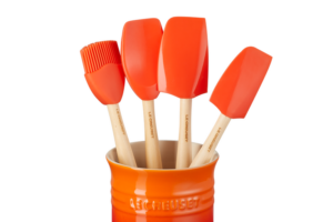 Premium spatelpot met 4 tools - Le Creuset - Oranje