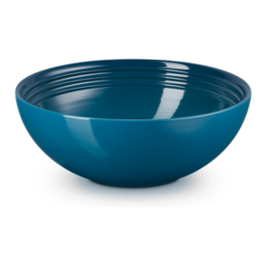 Aardewerk serveerbowl 24 cm - Le Creuset - Deep Teal