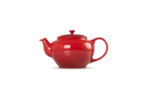 Aardewerk theepot met filter - Le Creuset - Kersenrood