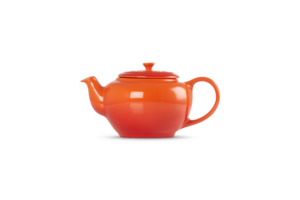 Aardewerk theepot met filter - Le Creuset - Oranje