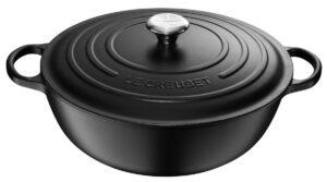 Braadpan Marmite - Le Creuset - 26 cm, Mat zwart