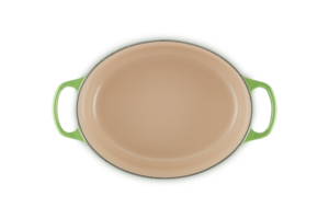 Braadpan gietijzer 29 cm ovaal - Le Creuset Signature - Bamboo groen