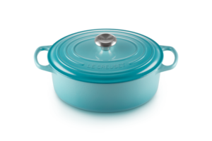 Braadpan 31 cm ovaal - Le Creuset Signature - Caribbean Blue