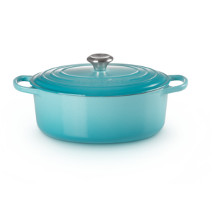 Braadpan 31 cm ovaal - Le Creuset Signature - Caribbean Blue