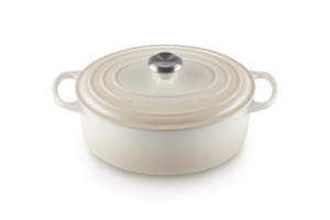 Braadpan 31 cm ovaal - Le Creuset Signature - Meringue