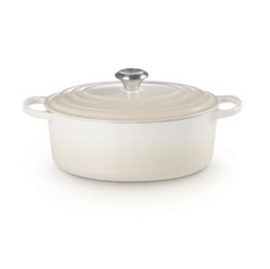 Braadpan 31 cm ovaal - Le Creuset Signature - Meringue