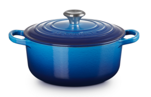 Braadpan gietijzer 20 cm rond - Le Creuset Signature - Azureblauw