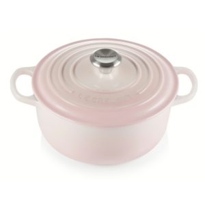 Braadpan gietijzer 24 cm rond - Le Creuset Signature - Shell Pink