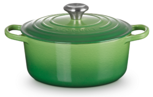 Braadpan gietijzer 24 cm rond - Le Creuset Signature - Bamboo groen