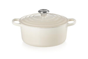 Braadpan gietijzer 24 cm rond - Le Creuset Signature - Meringue