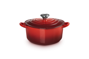 Harten braadpan gietijzer - Le Creuset - Kersenrood