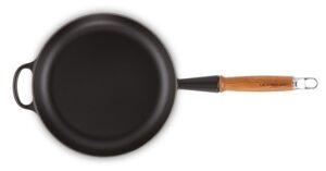 Koekenpan gietijzer - Le Creuset Signature - 24 cm, Mat zwart