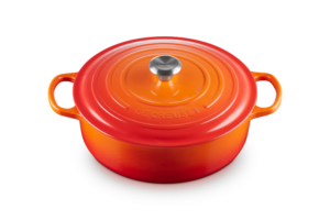 Lage braadpan gietijzer 30 cm rond - Le Creuset Signature - Oranje