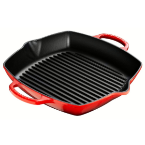 Vierkante diepe grillplaat - Le Creuset - Kersenrood