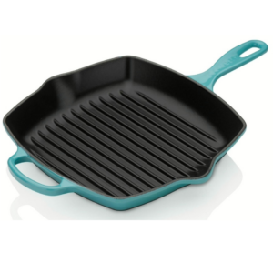 Vierkante grillpan - Le Creuset - Caribbean Blue