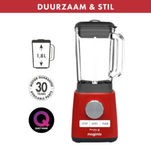 Magimix Power Blender 4 Rood 1300 Watt