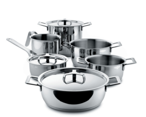 Pannenset Pots en Pans - Alessi - 9 delige set