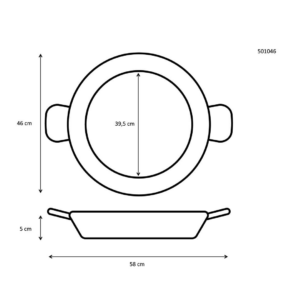 Ibili paella pan antikleef