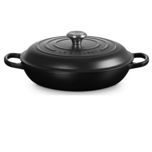 Braadpan Campagnard 30 cm - Le Creuset - Mat zwart