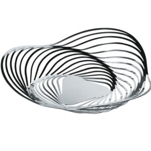 Schaal Trinity - Alessi - Hoogglans chroom, 43 cm