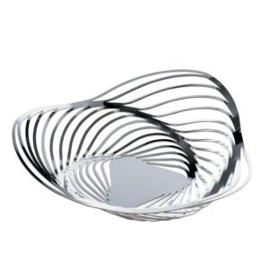 Schaal Trinity - Alessi - Hoogglans chroom, 26 cm