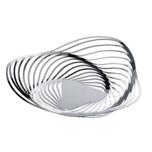 Schaal Trinity - Alessi - Hoogglans chroom, 33 cm