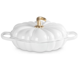 Braadpan campagnard pompoen 28 cm - Le Creuset - Wit hoogglans