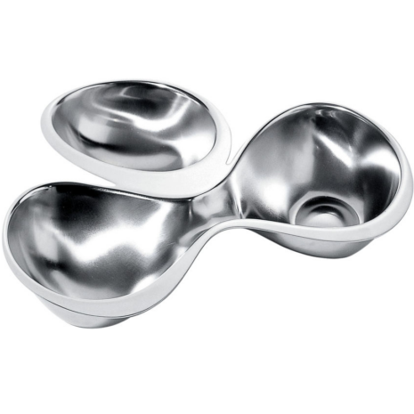 Alessi Babyboop hors-d'oeuvre set van Ron Arad in 18/10 roestvrij staal.