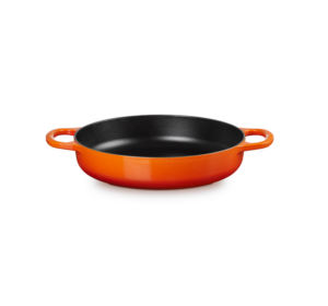 Le Creuset hapjespan met 2 grepen 28 cm gietijzer Oranjerood