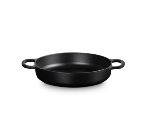 Hapjespan met 2 grepen 28 cm gietijzer Mat zwart - Le Creuset