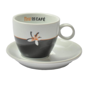 Fleur de Cafe koffie kop 140 ml en schotel 2 stuks