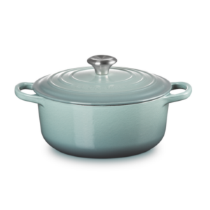 Braadpan gietijzer 28 cm rond - Le Creuset Signature - Sea salt