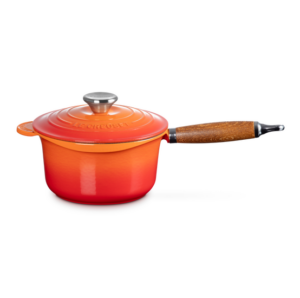 Steelpan gietijzer met houten handvat 18 cm - Le Creuset