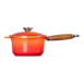 steelpan gietijzer met houten handvat 18 cm le creuset