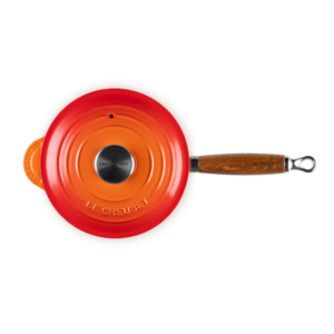 Steelpan gietijzer met houten handvat 18 cm - Le Creuset