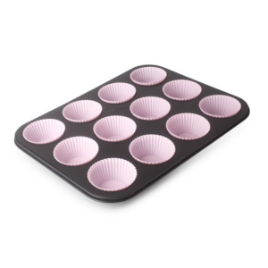 Muffin bakvorm 12 cups met capsules Moka - Ibili